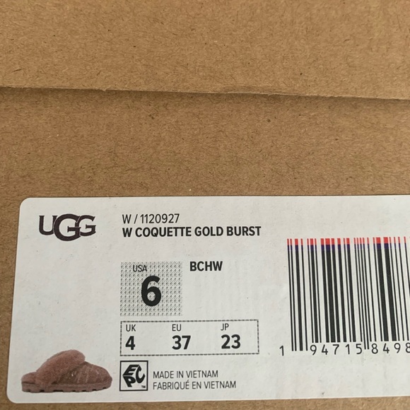 NWB Ugg coquette shearling slippers cold burst in Beachwood - Picture 15 of 16